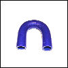 Silicon hose 180°, 16mm blue