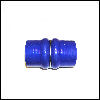 Silicone hose, Bellow, 51mm blue