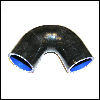 Silicon hose 135°, 22mm black